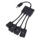 Type c otg hub 3 port usb 2.0 çoklayıcı hub + mikro usb şarj girişi Type c otg hub 3 port usb 2.0 çoklayıcı hub + mikro usb şarj girişi