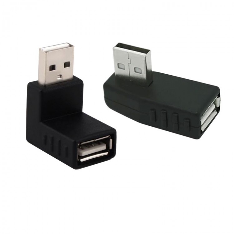 Usb 2.0 doksan derece usb 2.0 L tipi dişi erkek çevirici 2'li set