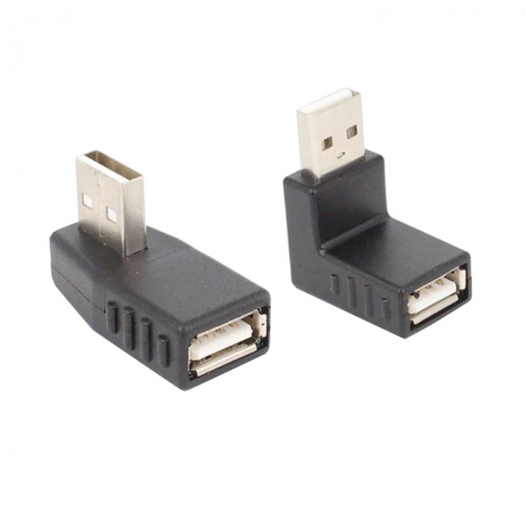 Usb 2.0 doksan derece usb 2.0 L tipi dişi erkek çevirici 2'li set Usb 2.0 doksan derece usb 2.0 L tipi dişi erkek çevirici 2'li set