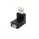 Usb 2.0 doksan derece usb 2.0 L tipi dişi erkek çevirici 2li set Usb 2.0 doksan derece usb 2.0 L tipi dişi erkek çevirici 2li set