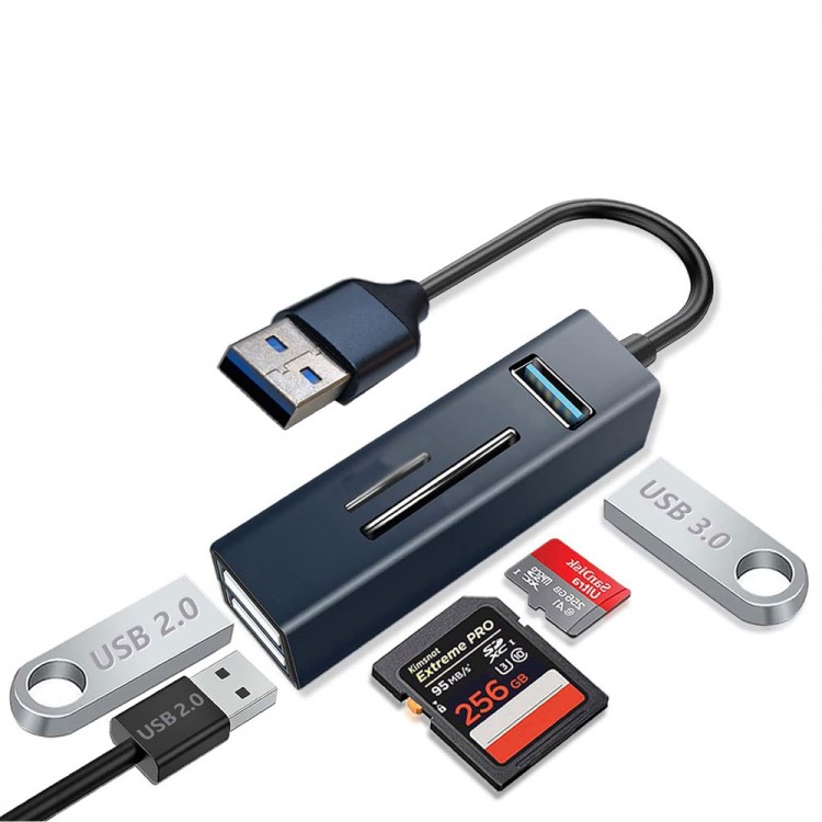 Usb 3.0 2.0 çoklayıcı hub + sd mikro kart okuyucu 5 in1 set Usb 3.0 2.0 çoklayıcı hub + sd mikro kart okuyucu 5 in1 set