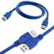 usb 3.0 erkek erkek şarj ve data kablosu 50cm
