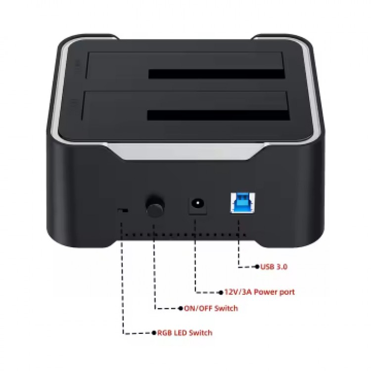 Usb 3.0 hdd docking station rgb 2 li harddisk docking station Usb 3.0 hdd docking station rgb 2 li harddisk docking station