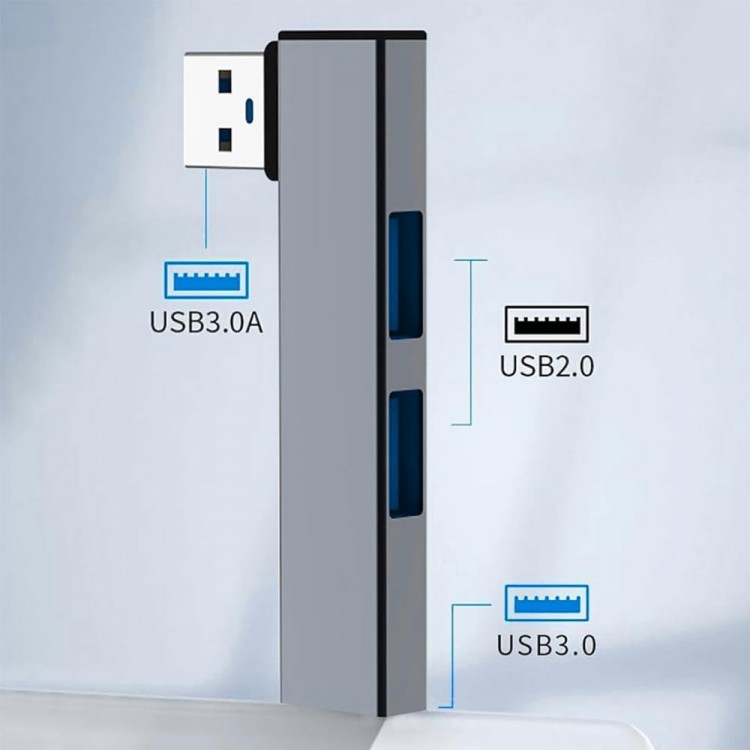 usb 3.0 L tipi usb 3.0 - 2.0 hub 3 port usb çoklayıcı hub