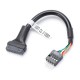 Usb 3.0 usb 2.0 çevirici 19 pin dişi 9 pin erkek çevirici Usb 3.0 usb 2.0 çevirici 19 pin dişi 9 pin erkek çevirici