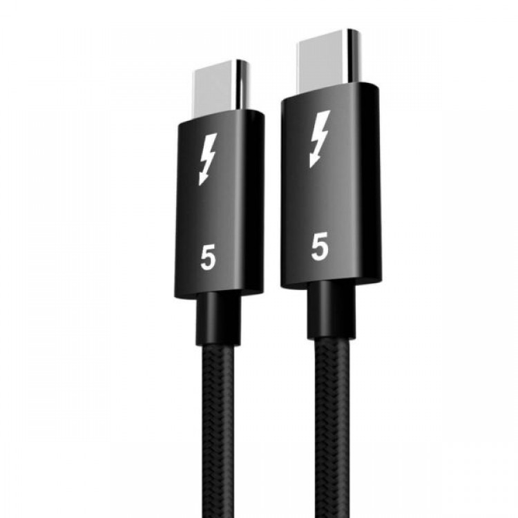 Thunderbolt 5 type c 240w 16k 60hrz görüntü destekli kablo 1m Thunderbolt 5 type c 240w 16k 60hrz görüntü destekli kablo 1m