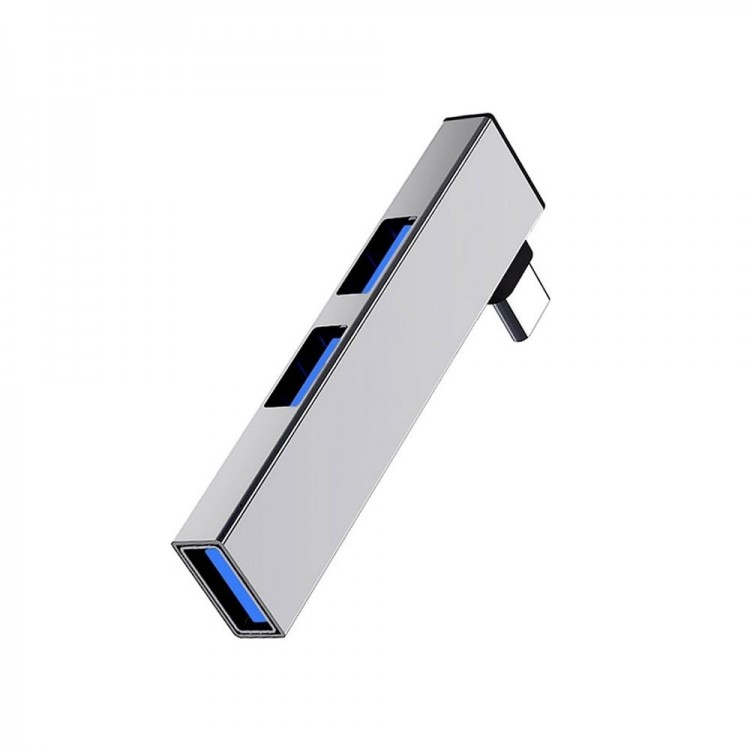 Type c 90 derece L tipi usb 3.0 hub 3 port usb çoklayıcı hub