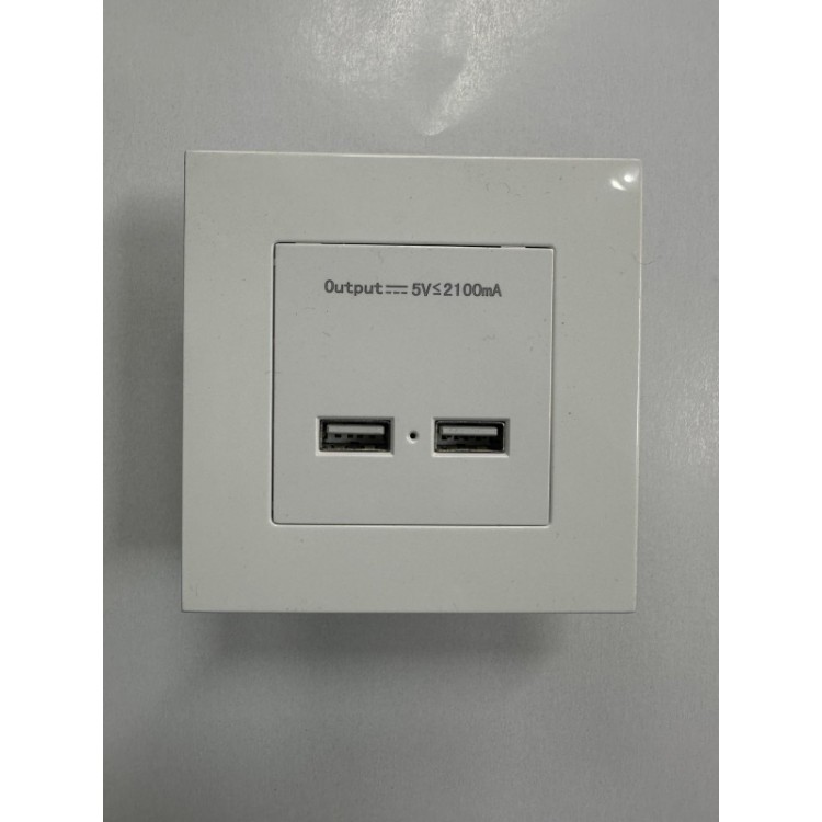 Usb duvar prizi 2 port 220 volt usb çevirici 2 li usb duvar prizi