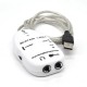 Usb guitar link kablo usb enstrüman kablosu 6.3 mm girişli usb ses kartı