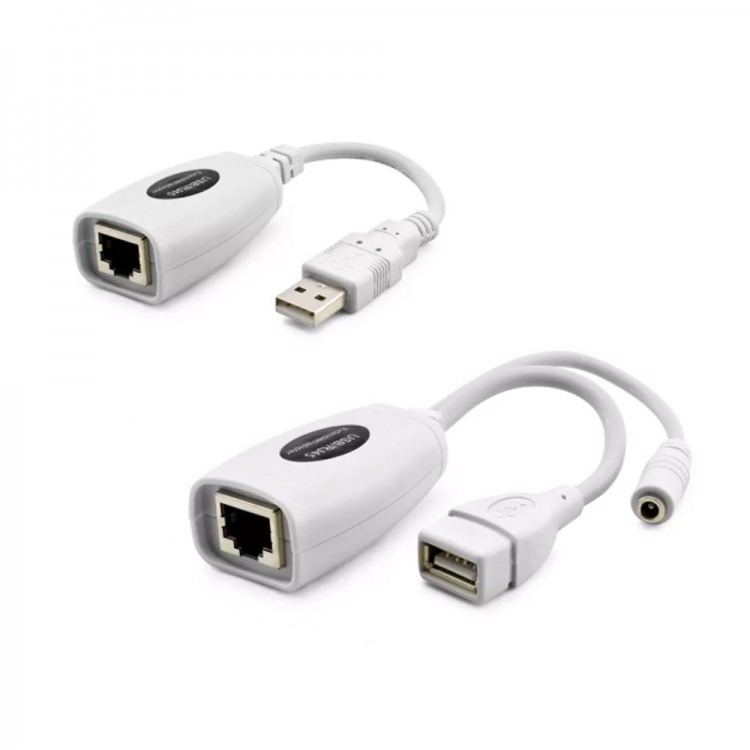 Usb rj45 extender adapter cat6 ile kablolu usb uzatma adaptörü 60m