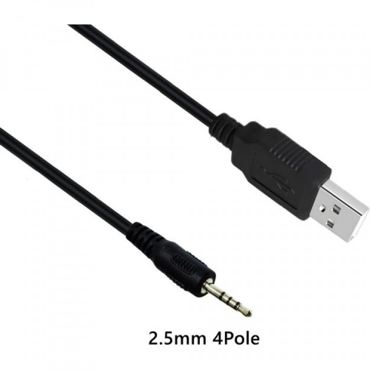 usb to 2.5 mm aux kameralı kol saati kablosu 2.5 mm stereo usb kablo