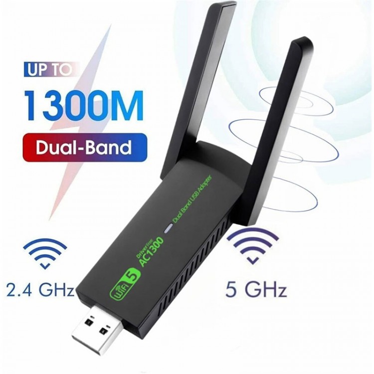 usb wireless adaptör wifi5 ac1300 mbps dual bant usb adapter 2.4G -5G usb wireless adaptör wifi5 ac1300 mbps dual bant usb adapter 2.4G -5G