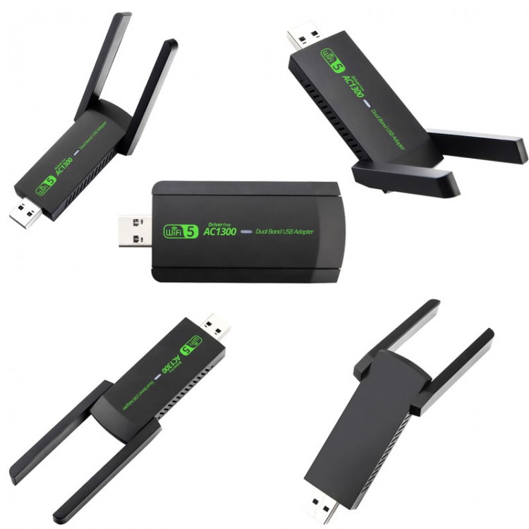 usb wireless adaptör wifi5 ac1300 mbps dual bant usb adapter 2.4G -5G usb wireless adaptör wifi5 ac1300 mbps dual bant usb adapter 2.4G -5G