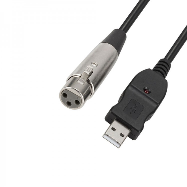 Usb 2.0 to cannon XLR mikrofon kablosu usb xlr çevirici kablo 3m Usb 2.0 to cannon XLR mikrofon kablosu usb xlr çevirici kablo 3m