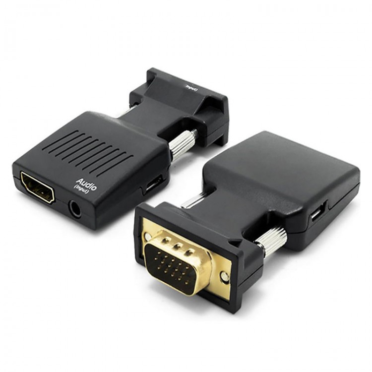 vga to hdmı dönüştürücü VGA+audio to HDMI çevirici converter 1080P